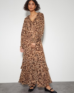 Monsoon Rowena Leopard Print Dress