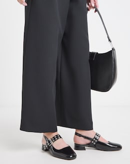 Arden Slingback Eyelet Mary Jane - Wide Fit (E)