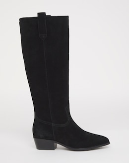 Bonnie Knee High Suede Western Boots - Extra Wide Fit (EEE) &amp; Curvy Calf