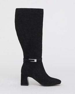 Alfie Heeled Leather Knee High Boots - Extra Wide Fit (EEE) &amp; Super Curvy Calf