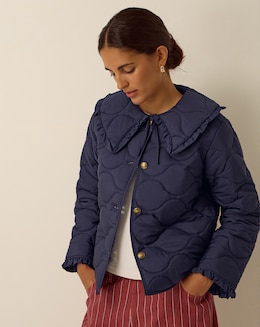 Monsoon Jade Collar Quilted Jacket - Image