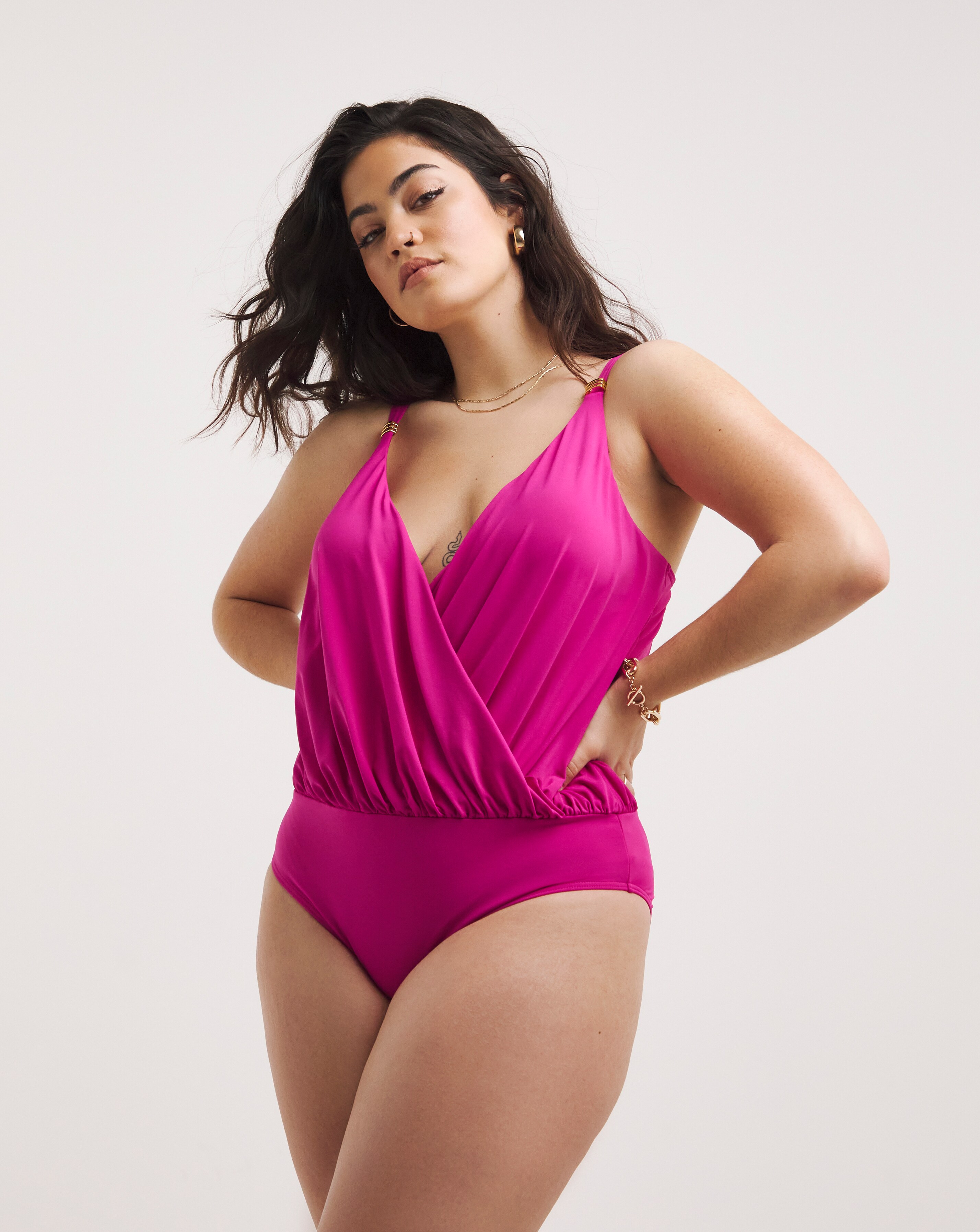 Blouson swimsuit plus size uk on sale