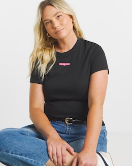 Tommy Jeans Slim Neon Logo T-Shirt