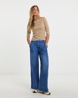 Tommy Hilfiger Three Quarter Sleeve Boat Neck
