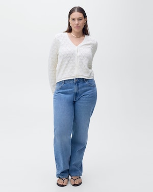 Mango Openwork Detail Knit Cardigan - Image 2