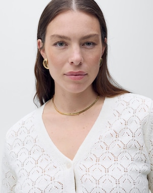 Mango Openwork Detail Knit Cardigan - Image 4