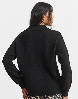 V-Neck Collared Jumper - Image 2
