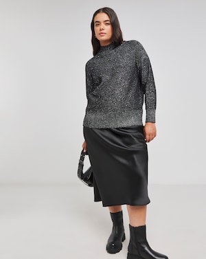 Black Sequin Jumper - Image 2