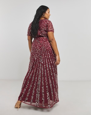 Maya Stripe Embellished Maxi Dress - Image 2