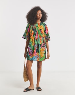 Native Youth Printed Dobby Maxi Dress