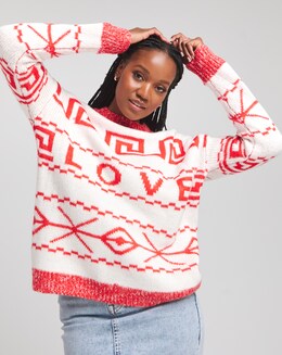 Ivory Love Fairisle Jumper