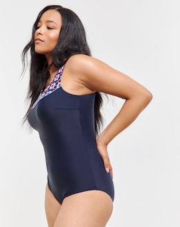 Sports Padded Scoop Neck Swimsuit