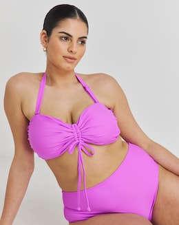 Katerini Bikini Top With Detachable Puff Sleeves