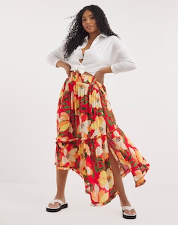 Hawaii Asymmetric Beach Skirt