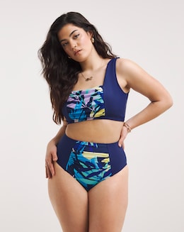 Leaf Mix and Match High Waist Bikini Bottoms