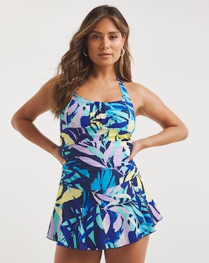 Leaf Non Wired Halter Neck Swimdress - Image 4