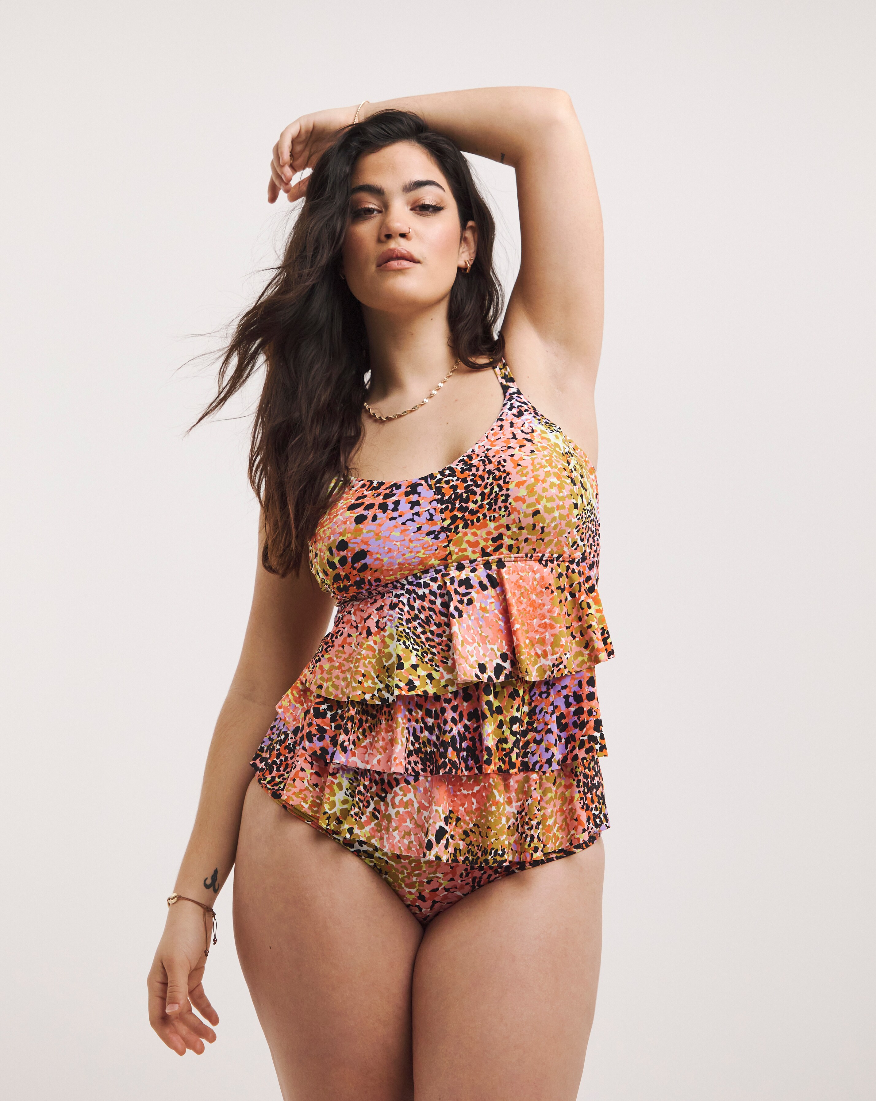 MAGISCULPT Ruffle Swimsuit Simply Be
