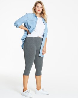 Short Crop Jersey Leggings