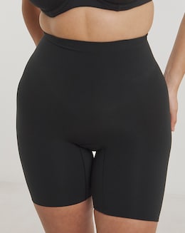 Spanx Everyday Seamless Medium Control Mid Thigh Short Black