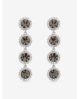 Jon Richard Black Diamond Statement Drop Earrings