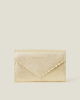 Accessorize Metallic Envelope Clutch Bag