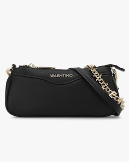 Valentino Bags Elly Black Logo Strap Shoulder Bag