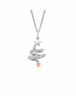 Clogau Christmas Tree Silver Pendant