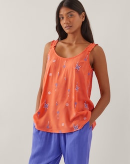 Monsoon Kamila Embroidered Cami Top