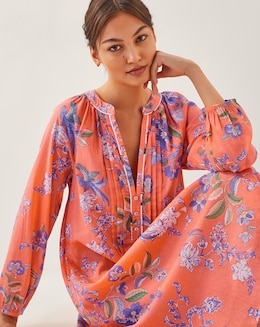 Monsoon Kaia Floral Tunic Midi Dress