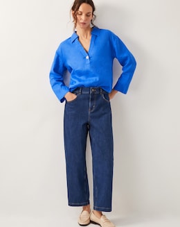 Monsoon Clover Linen Blouse