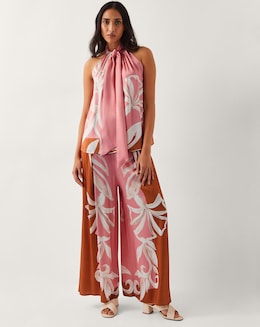 Monsoon Tabitha Floral Print Trousers