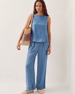 Monsoon Nyla Wide Leg Trousers