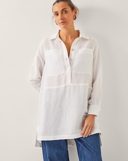 Monsoon Tatiana Button Tunic Shirt