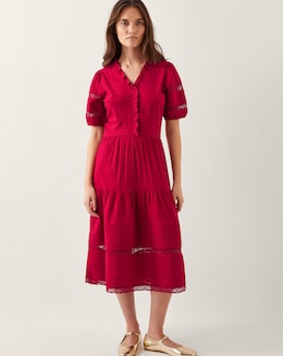 Monsoon Wendy Tiered Midi Dress