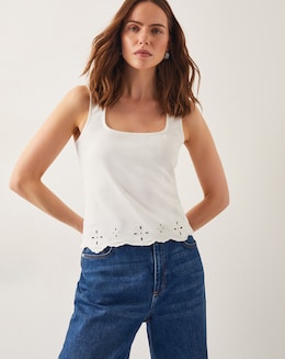 Monsoon Cara Cutwork Cami Top