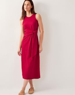 Monsoon Tie-Side Column Midi Dress
