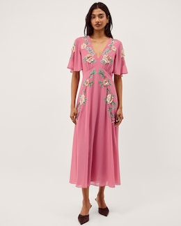 Monsoon Cora Floral Midi Dress - Image