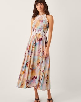 Monsoon Mia Floral Embroidered Dress