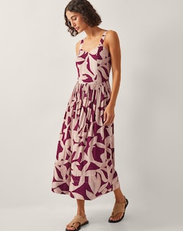 Monsoon Annie Print Midi Dress