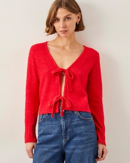 Monsoon Tina Tie Front Cardigan