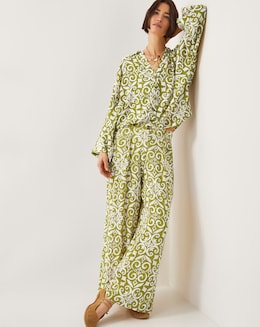 Monsoon Trinny Print Wide Leg Trousers