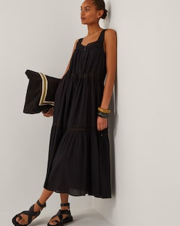 Monsoon Maddi Embroidered Midi Dress