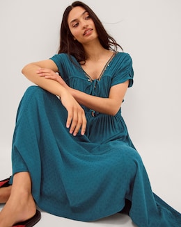 Monsoon Sophia Embellished Midi Dress - Image