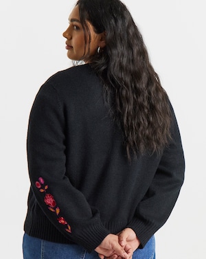 Lovedrobe Embroidered Cardigan - Image 4