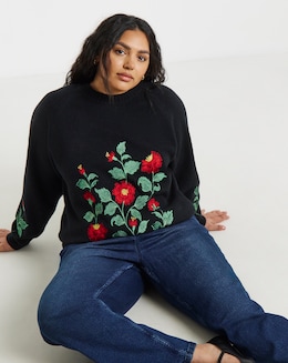 Lovedrobe Embroidered Jumper