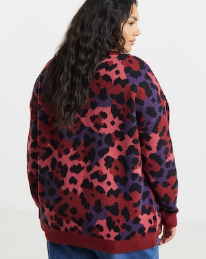 Lovedrobe Animal Long Line Cardigan - Image 3