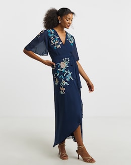 Hope & Ivy Catriona Wrap Dress - Image
