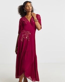 Hope &amp; Ivy Petal Maxi Dress