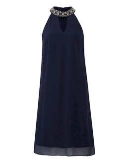 Joanna Hope Bead Trim Swing Dress