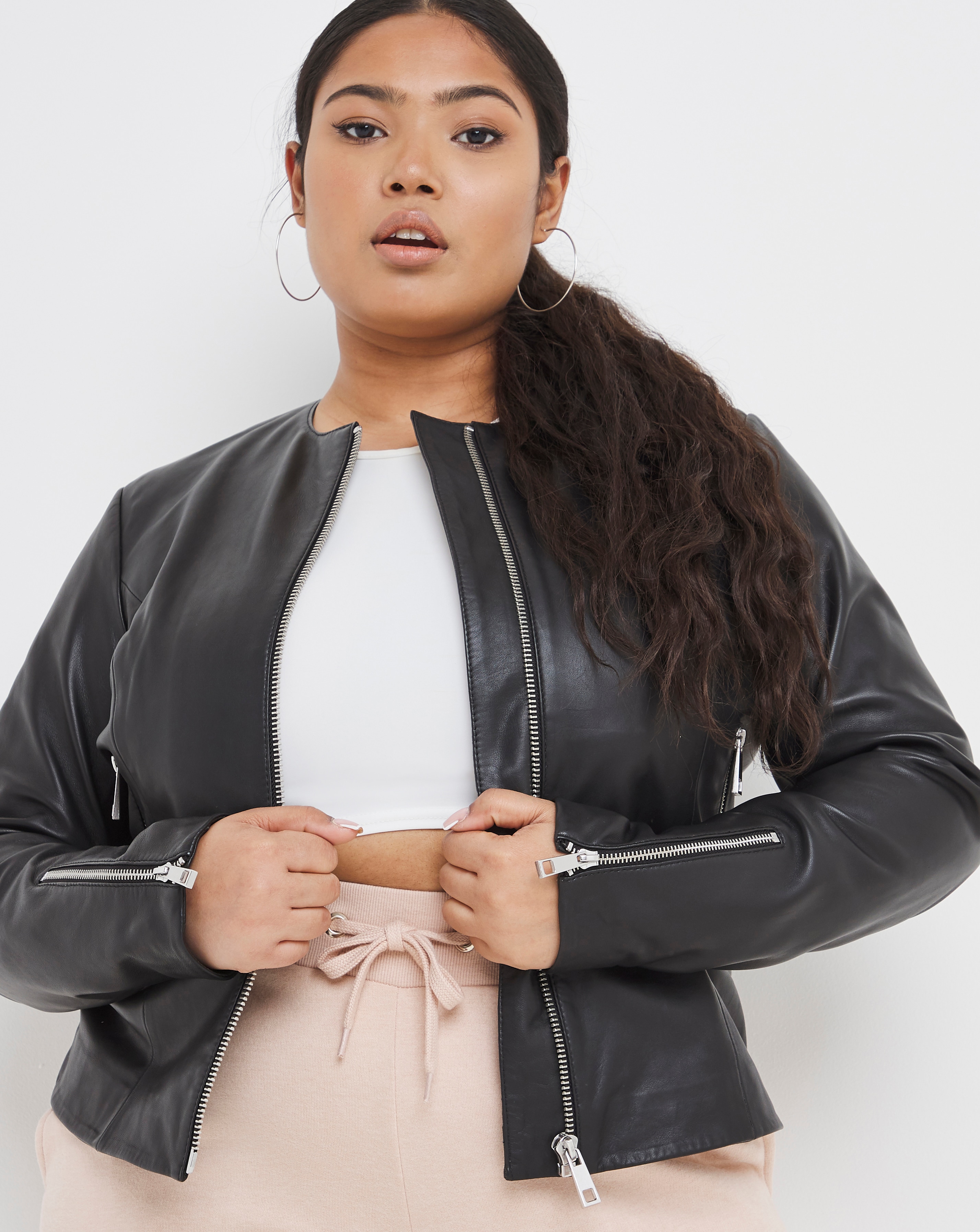 Plus Size Leather Jackets \u0026 Coats 